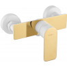Mexen Alfa mitigeur de douche, blanc/or - 745740-25