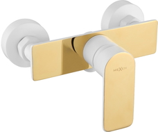 Mexen Alfa mitigeur de douche, blanc/or - 745740-25