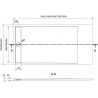 Mexen Amon bac rectangulaire SMC 150 x 70 cm, blanc - 4F107015