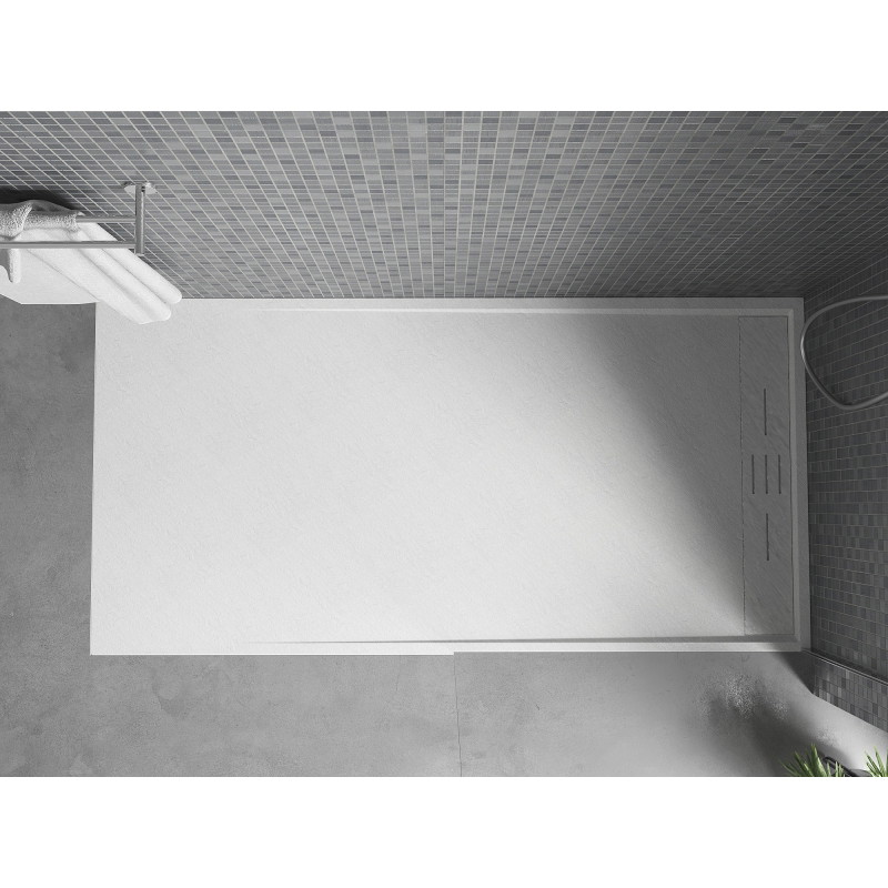 Mexen Amon receveur de douche rectangulaire SMC 140 x 80 cm, blanc - 4F108014