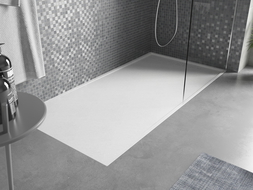 Mousse Amon receveur rectangulaire SMC 140 x 80 cm, blanc - 4F108014