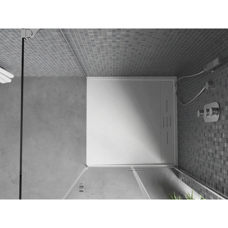 Mexen Amon receveur de douche carré SMC 80 x 80 cm, blanc - 4F108080