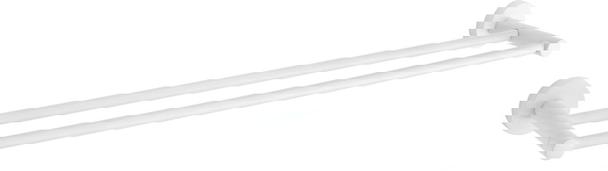Mexen Remo porte-serviettes double, blanc - 7050725-20