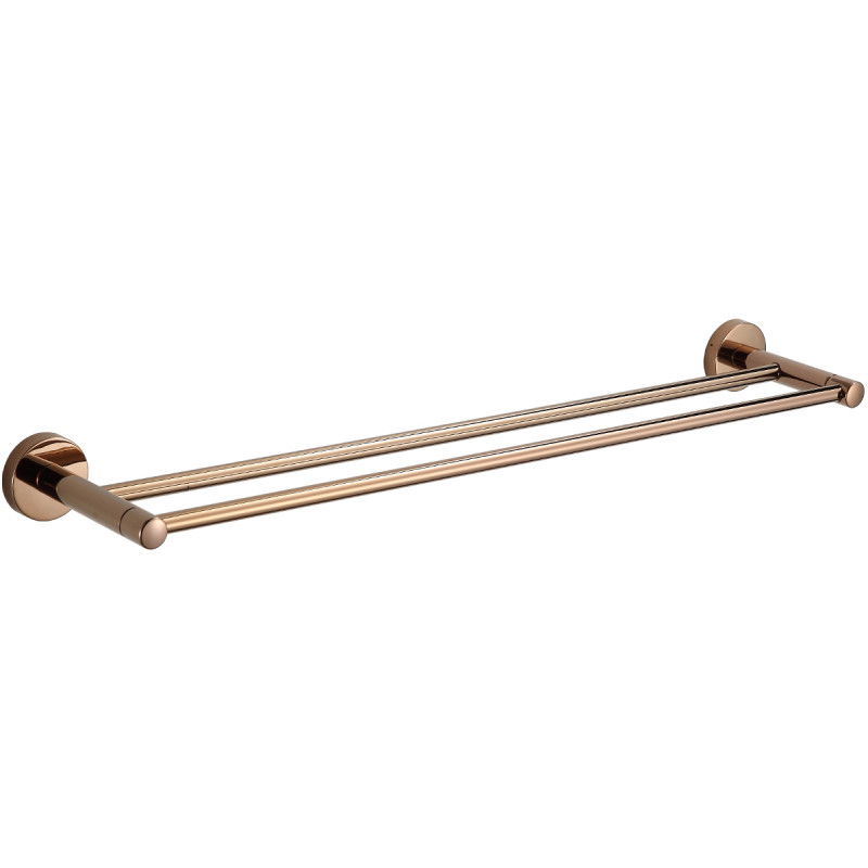 Mexen Remo double porte-serviettes, Or rose - 7050725-60