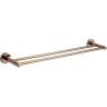 Mexen Remo double porte-serviettes, Or rose - 7050725-60