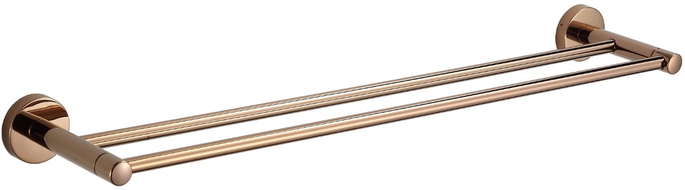 Mexen Remo porte-serviettes double, or rose - 7050725-60