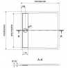 Mexen Amon receveur de douche carré SMC 90 x 90 cm, blanc - 4F109090