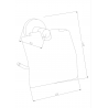 Mexen Remo porte-papier de toilette, Or rose - 7050733-60
