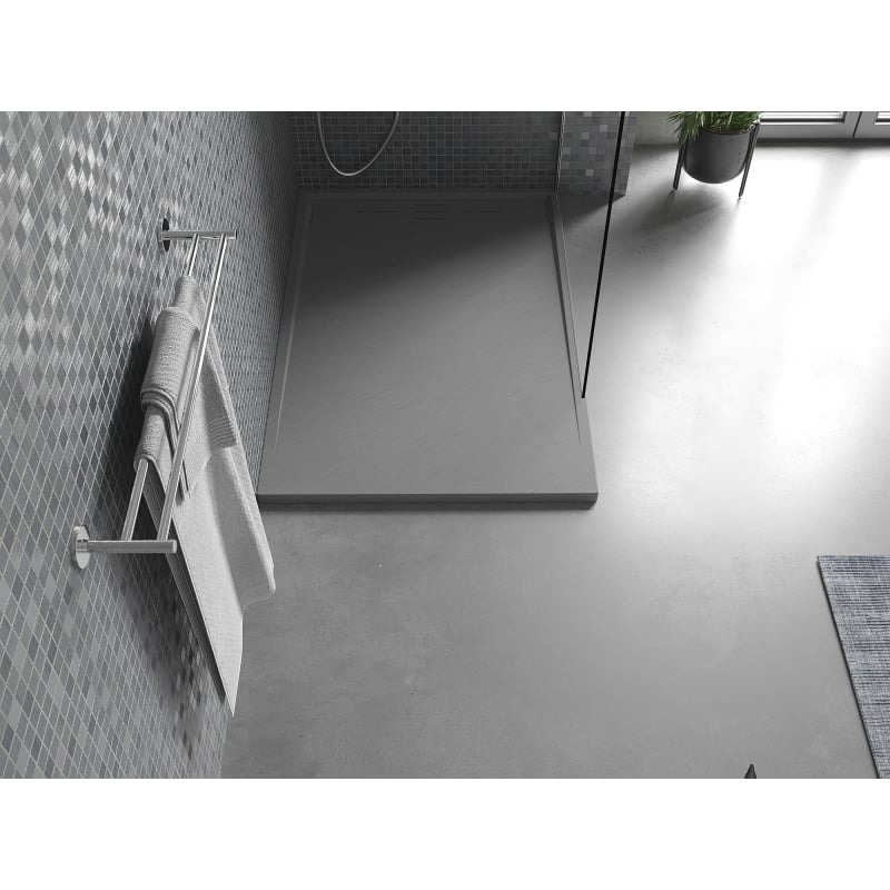 Mexen Amon receveur rectangulaire SMC 100 x 80 cm, gris - 4F618010
