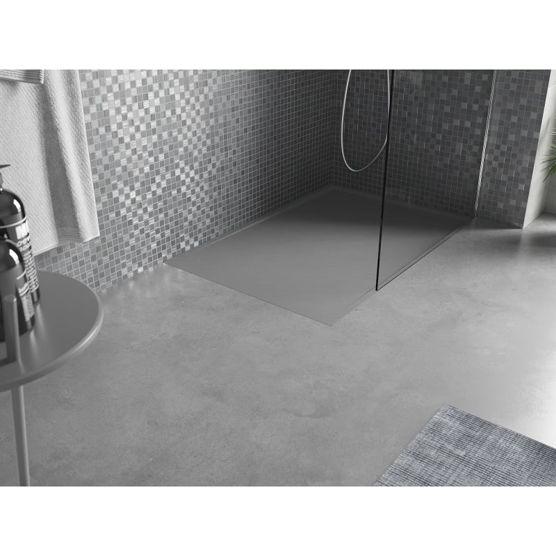 Mexen Amon receveur rectangulaire SMC 100 x 80 cm, gris - 4F618010