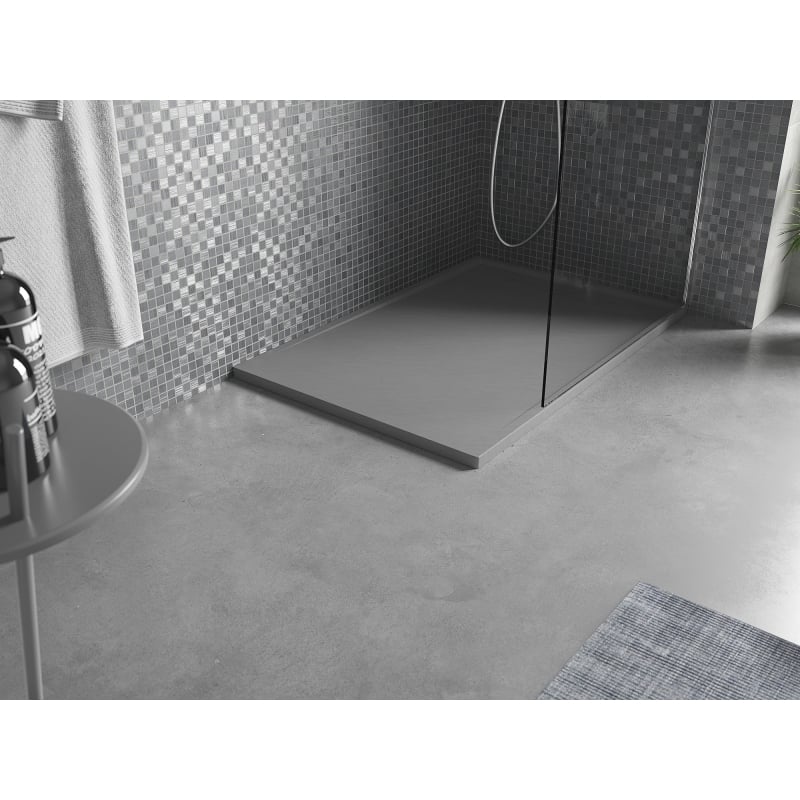 Mexen Amon receveur rectangulaire SMC 100 x 80 cm, gris - 4F618010