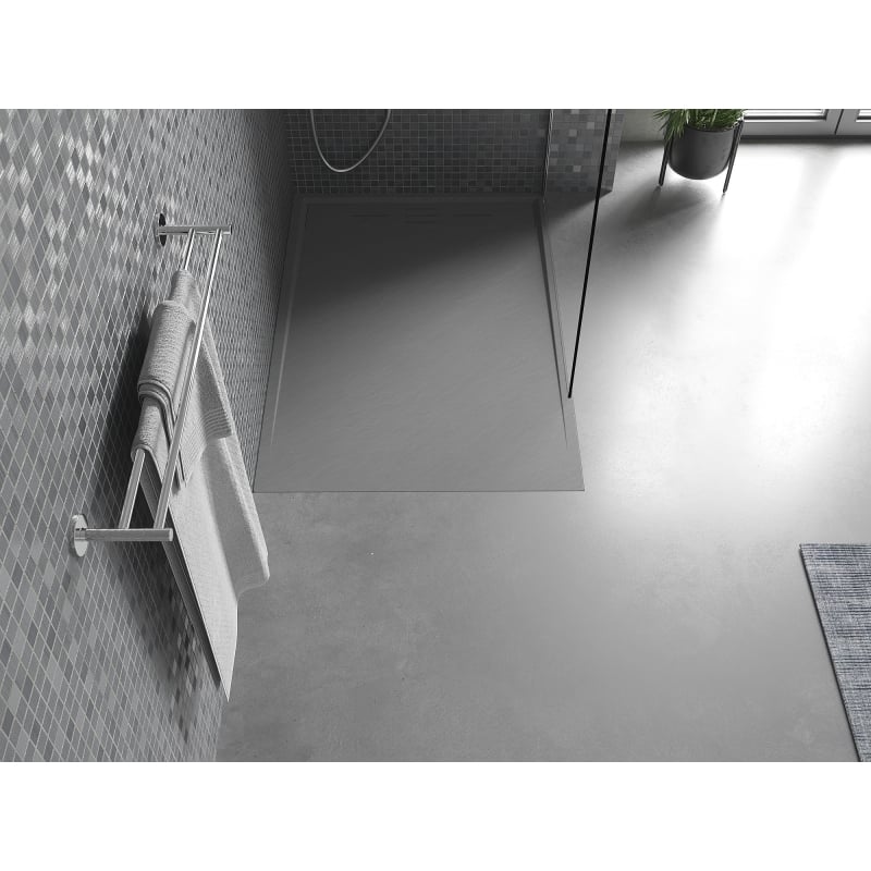 Mexen Amon receveur rectangulaire SMC 100 x 80 cm, gris - 4F618010