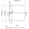 Mexen Amon receveur de douche carré SMC 80 x 80 cm, gris - 4F618080