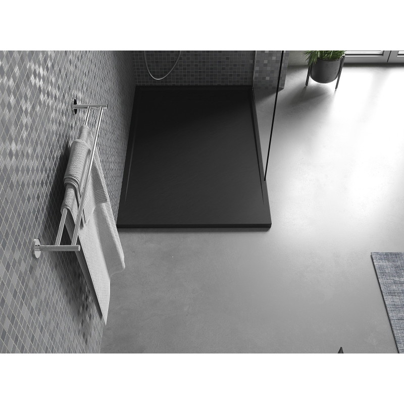 Mexen Amon receveur de douche rectangulaire SMC 100 x 70 cm, noir - 4F707010