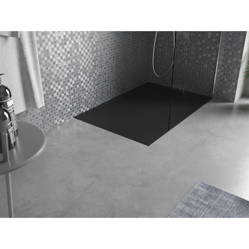 Mexen Amon receveur de douche rectangulaire SMC 100 x 70 cm, noir - 4F707010