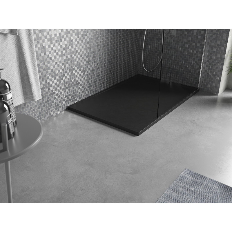 Mexen Amon receveur de douche rectangulaire SMC 100 x 70 cm, noir - 4F707010