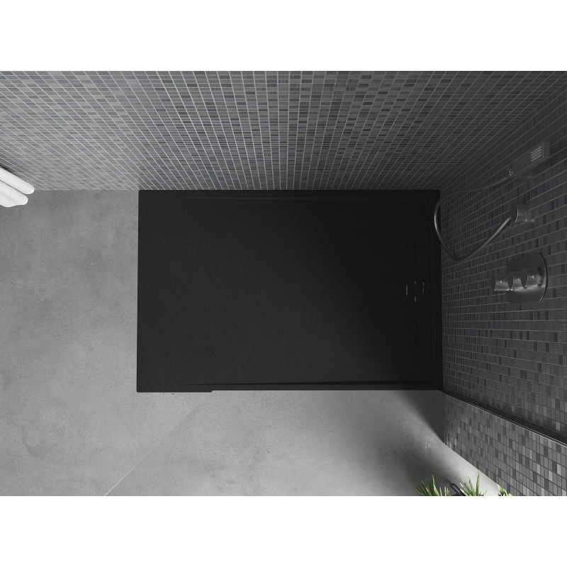 Mexen Amon receveur de douche rectangulaire SMC 100 x 70 cm, noir - 4F707010