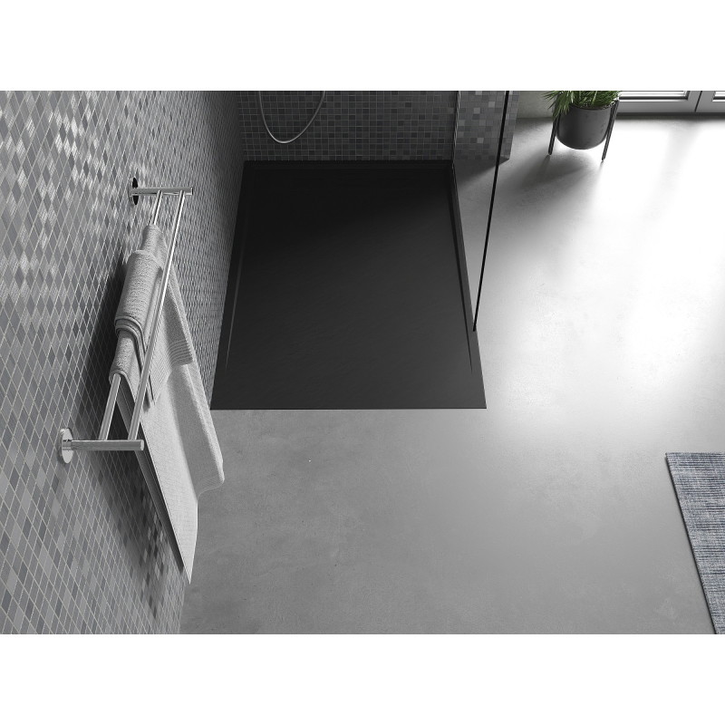 Mexen Amon receveur de douche rectangulaire SMC 100 x 70 cm, noir - 4F707010