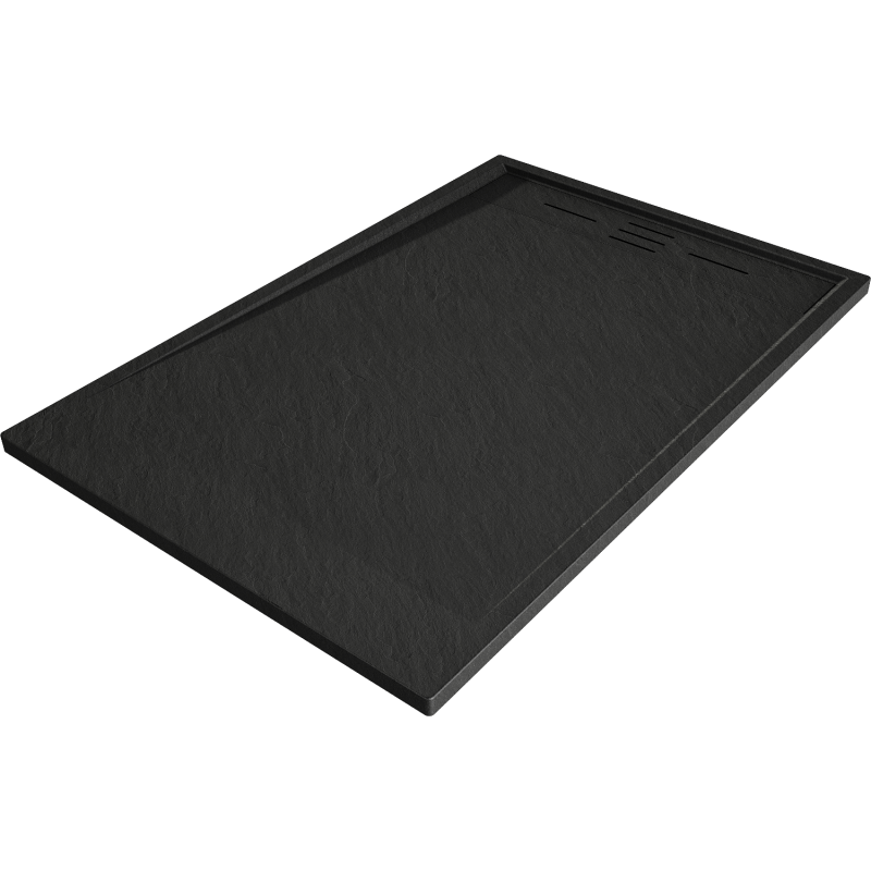 Baignoire Mexen Amon rectangulaire SMC 120 x 70 cm, noir - 4F707012