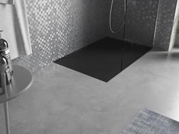 Baignoire Mexen Amon rectangulaire SMC 120 x 70 cm, noir - 4F707012