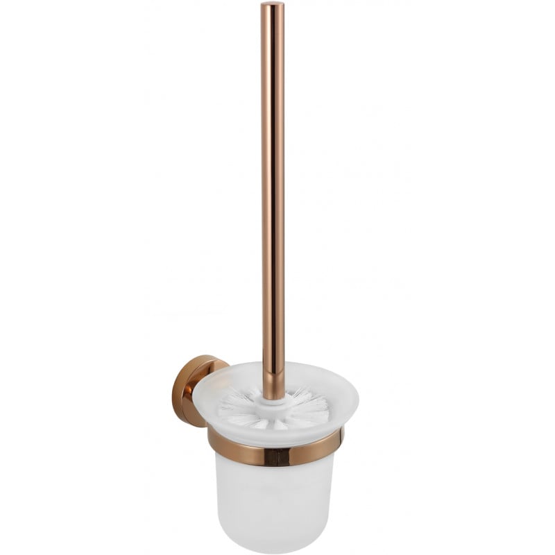 Mexen Remo Brosse à WC, Or rose - 7050750-60