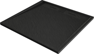 Bac de douche Mexen Amon carré SMC 90 x 90 cm, noir - 4F709090