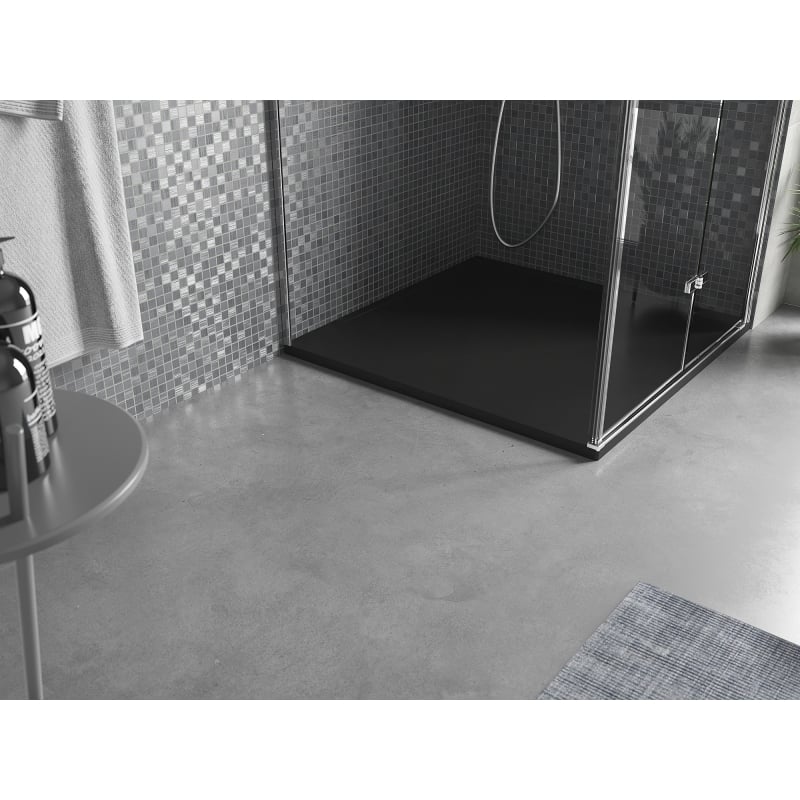 Mexen Amon bac de douche carré SMC 100 x 100 cm, noir - 4F701010