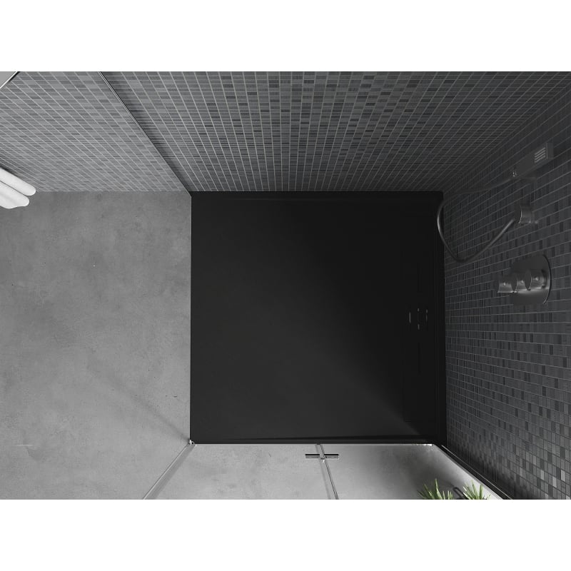 Mexen Amon bac de douche carré SMC 100 x 100 cm, noir - 4F701010
