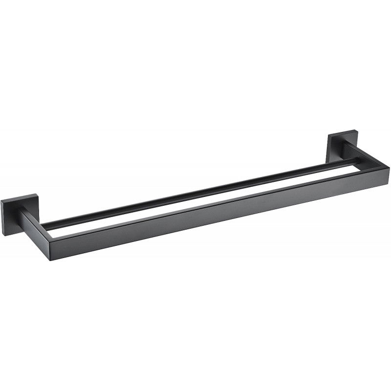 Mexen Vox double porte-serviettes, Noir - 707025-70