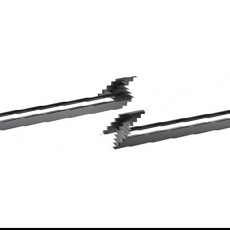 Mexen Vox double porte-serviettes, Noir - 707025-70