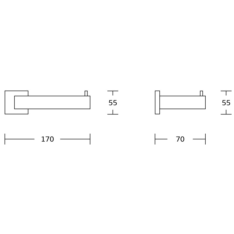 Mexen Vox support pour papier toilette, or brossé - 707033-55