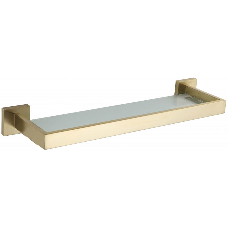 Mexen Vox étagère murale en verre, Or - 707037-55