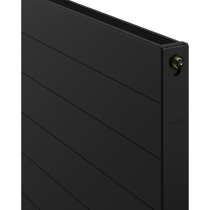 Mexen CCL11 Radiateur à plaques Line 500 x 2000 mm, raccordement inférieur central, 1365 W, noir - W6C11L-050-200-70