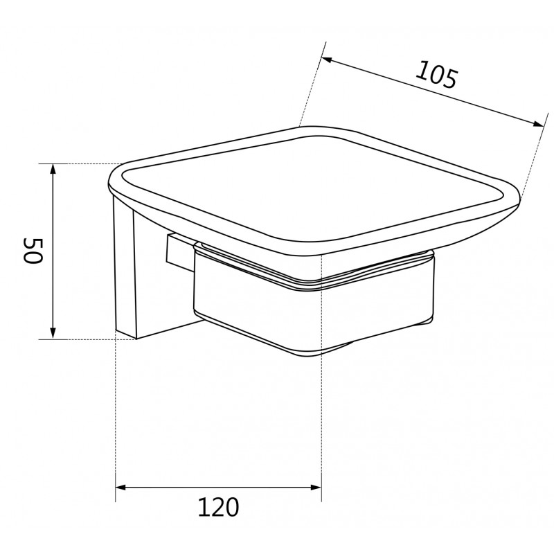 Mexen Vox porte-savon, chrom - 707039-00