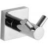 Mexen crochet porte-serviettes double, Chrome - 7081835-00