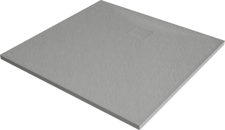 Bert receveur de douche carré SMC 80 x 80 cm, gris - 4K618080