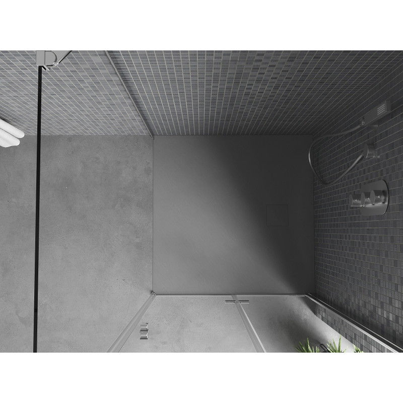 Mexen Bert receveur de douche carré SMC 80 x 80 cm, gris - 4K618080