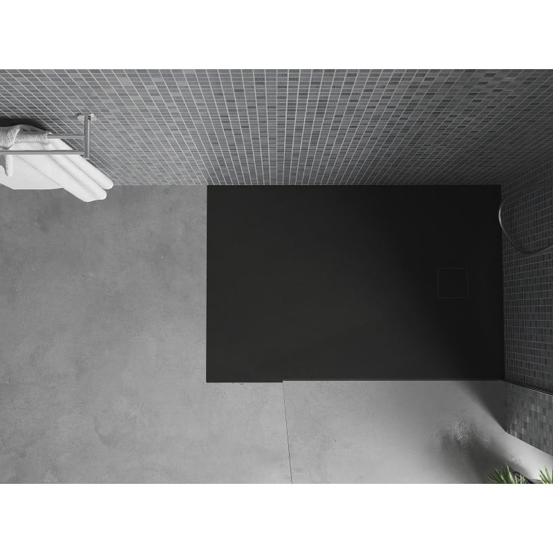 Mexen Bert receveur de douche rectangulaire SMC 100 x 80 cm, noir - 4K708010