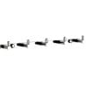 Mexen crochet pour serviette avec cinq supports, chrome - 709165-00