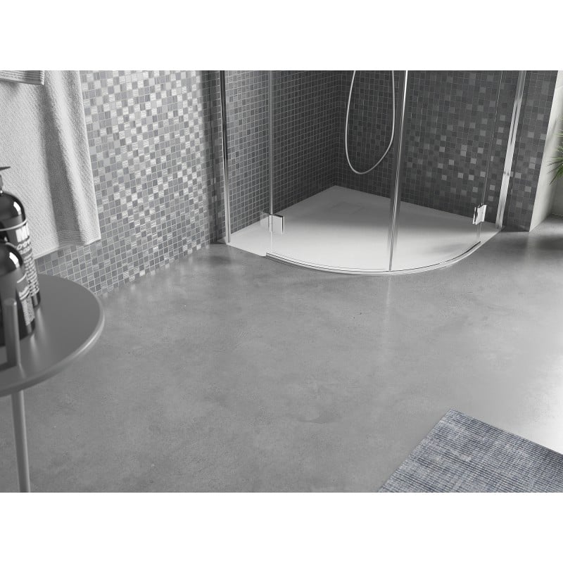 Mexen Bert receveur de douche demi-circulaire SMC 80 x 80 cm, blanc - 4KR108080