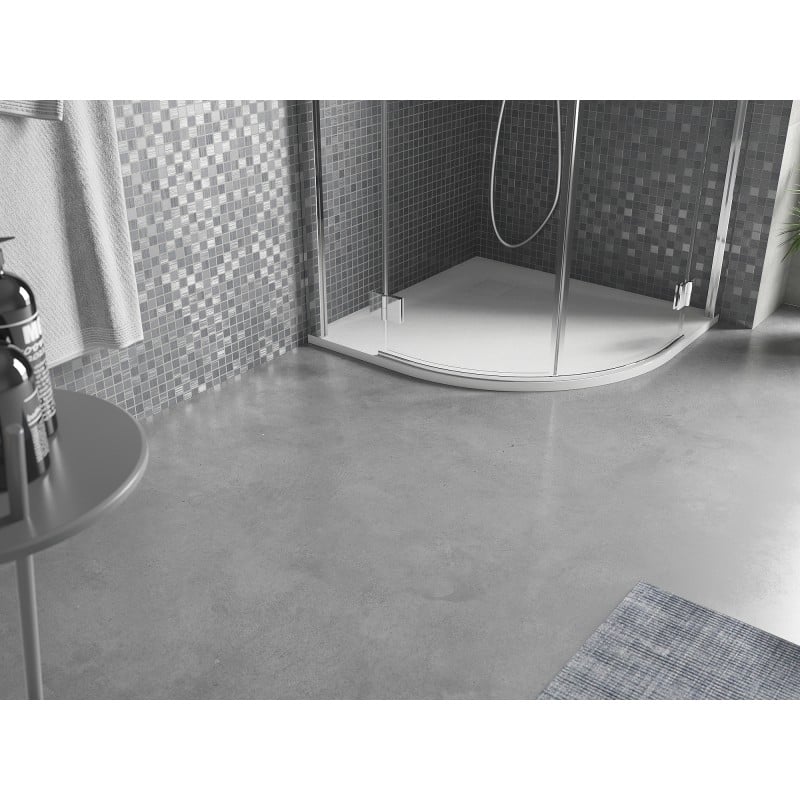 Mexen Bert receveur de douche demi-circulaire SMC 80 x 80 cm, blanc - 4KR108080