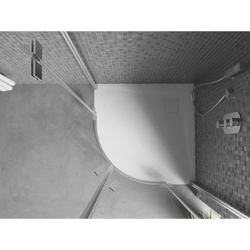 Mexen Bert receveur de douche demi-circulaire SMC 90 x 90 cm, blanc - 4KR109090