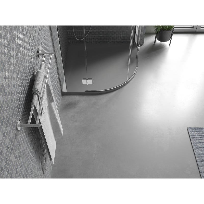 Mexen Bert receveur de douche semi-circulaire SMC 80 x 80 cm, gris - 4KR618080