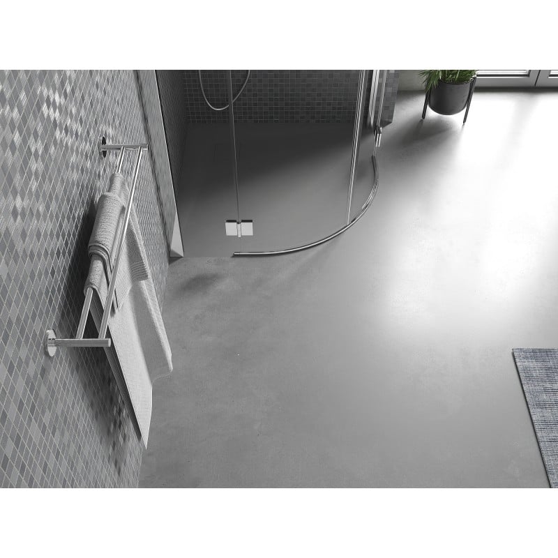 Mexen Bert receveur de douche semi-circulaire SMC 80 x 80 cm, gris - 4KR618080