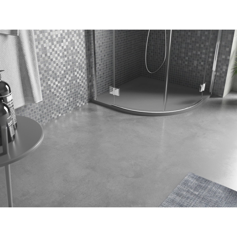 Mexen Bert receveur de douche semi-circulaire SMC 90 x 90 cm, gris - 4KR619090