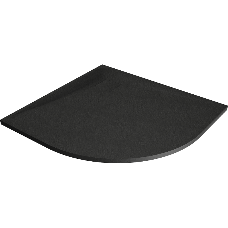 Receveur de douche Mexen Bert demi-circulaire SMC 80 x 80 cm, noir - 4KR708080