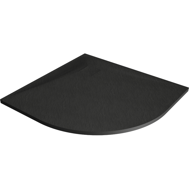 Baignoire Mexen Bert semi-circulaire SMC 90 x 90 cm, noir - 4KR709090