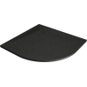Baignoire Mexen Bert semi-circulaire SMC 90 x 90 cm, noir - 4KR709090