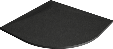 Baignoire Mexen Bert semi-circulaire SMC 90 x 90 cm, noir - 4KR709090