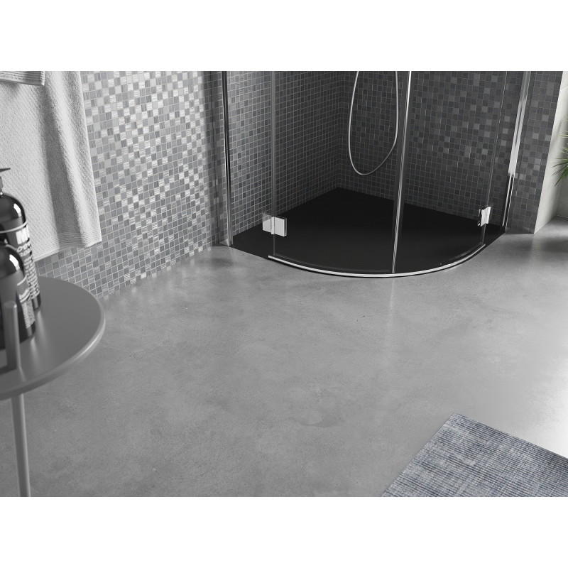 Mexen Bert receveur de douche demi-circulaire SMC 90 x 90 cm, noir - 4KR709090